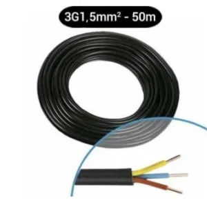 Câble électrique R02V 3G1.5² M/B/VJ - Couronne de 50m